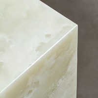 SH STONE Custom Naturstein Sockel Modern Decor Lounge Massive Couch Wohnzimmer möbel Würfel Weiß Onyx Marmor Couch tisch