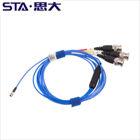 Câble de connexion capteur 3 axes C3 8-36 UNF vers BNC pour accéléromètres de vibration triaxiaux, adaptateur triaxial-vers-BNC CTC PCB