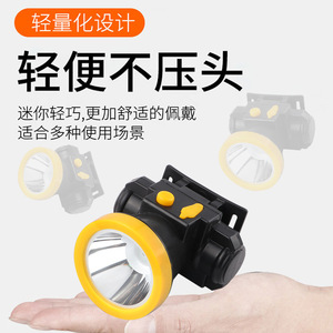 Lampe frontale LED pour bateau, batterie rechargeable 2000 mAh, tête inclinable, pour la pêche en extérieur et usage domestique - Product Image 2