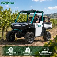 Véhicule utilitaire électrique intelligent 4x4 au lithium 144V certifié CEE EPA pour la maintenance et la patrouille des complexes hôteliers, campus et parcs industriels