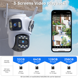 Caméra de surveillance PTZ ICsee 9MP sans fil, vision nocturne, audio bidirectionnel, Wi-Fi, caméras de sécurité extérieures WSA18 - Product Image 6