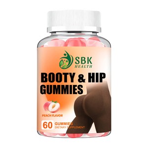 Gomitas de Alta Calidad para Glúteos y Caderas con Colágeno Bovino, Sabor a Melocotón, Favorecen la Salud de la Piel, Uñas y Cabello, Crean una Forma de Cadera Tipo Melocotón - Product Image 1