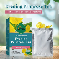 Thé aux herbes biologique préféré transfrontalier, saveur mélangée, à l'onagre, pour soulager les inconforts et les bouffées de chaleur de la ménopause