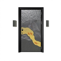 Porte coupe-feu en acier moderne sur mesure, porte d'entrée blindée, barre anti-panique, porte de sortie d'urgence pour bâtiment commercial