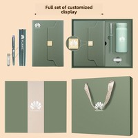 Coffret Cadeau Personnalisable en Similicuir A5 avec Carnet Rechargeable et Stylo USB pour Cadeaux d'Affaires et Publicité