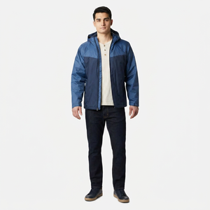 Veste coupe-vent en toile respirante de haute qualité pour homme, style décontracté, fermeture éclair, hiver, rue commerçante - Product Image 1