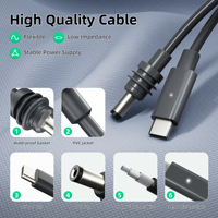 Starlink MINI LED Tipo C Puerto a DC Enchufe Cable de alimentación Cables 3 metros Starlink Mini Cable de carga USB C a DC Cable de alimentación