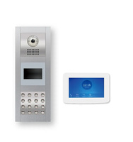 Système de sécurité d'interphone vidéo de moniteur d'écran tactile de vente chaude TCP/IP 7 "pour la construction de villa et d'appartements
