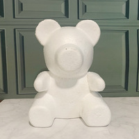 Ours en mousse de 35 cm, ours en peluche en polystyrène, fournitures pour ours en peluche artificiels