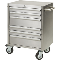 Armoire à outils Bytool en acier inoxydable à 6 tiroirs, robuste, chariot de soudage, logo personnalisé, verrouillable, haute qualité, OEM