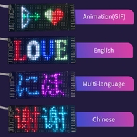 Panel de Pantalla LED Flexible de 16*32 Píxeles con Carga USB, Programable por Aplicación Bluetooth, Pantalla LED Suave para Gorras, Zapatos, Bolsos