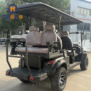 Premium Matte Black Factory Niedrigster Preis 4 <span class=keywords><strong>2</strong></span> Sitze Elektrischer Offroad-Golf wagen 5KW Motor - Product Image 5