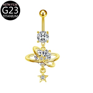 Roestvrijstalen Vlinder Lotus Anti-Allergie Punctie Sieraden Voor Navelnagels Dames - Product Image 2