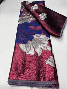 Nouveauté <span class=keywords><strong>Prix</strong></span> Usine Tissu Africain <span class=keywords><strong>Brocart</strong></span> Coloré Dentelle Jacquard Damassé Robe <span class=keywords><strong>de</strong></span> Mariée Tissus Dentelle YZL192 - Product Image 5