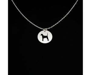 Lindo delicado Simple americano mar Animal perro cachorro Foxhound Medusa COLLAR COLGANTE - Product Image 2