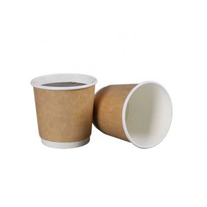 Disposable Imported Brown Kraft Food Grade Paper Custom Printed Hot <b>Coffee</b> <b>Double</b> <b>Wall</b> Paper <b>Cup</b> - Product Image 1
