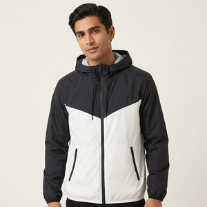 New Style Outdoor Hooded Canvas Waterproof Windbreaker <b>Jackets</b> <b>with</b> <b>Zipper</b> Breathable & Comfortable for Men - Product Image 1