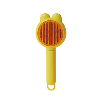 Peigne en plastique pour enlever les poils de chat, outil de démêlage, brosse de massage pour chats, chiens, accessoires pour animaux de compagnie