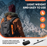 Détecteur de métaux portable entièrement étanche IP68, recherche à 360° pour fréquence 12 kHz, sensibilité 12 pouces, diamètre de la bobine 5 cm, or