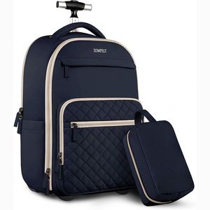 Muestra Gratuita, Mochila con Ruedas para Computadora, Diseño Negro de Moda, de Alta Calidad, con Ruedas - Product Image 1