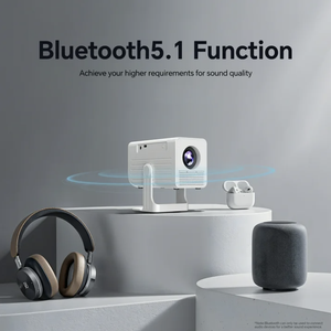 <span class=keywords><strong>Projecteur</strong></span> électronique intelligent 5G portable Android 11 avec écran LED LCD, vidéo Full HD 720P, mini home cinéma, correction trapézoïdale - Product Image 3