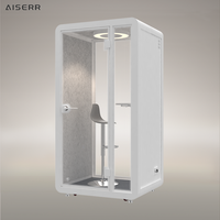 Usine Vente Amovible Amovible Insonorisé Bureau Pod Intérieur Mobile Moderne Cabine Insonorisée Travaillant Seule Personne Silencieux Pod