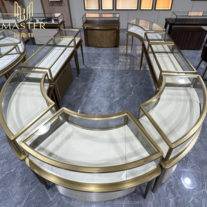 Thiết kế sang trọng thương mại cửa hàng truy cập đảo kiosk có thể khóa tủ trưng bày đồ trang sức tốt trưng bày kính hiển thị cửa hàng bán lẻ - Product Image 4