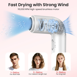 Asciugacapelli Professionale <span class=keywords><strong>a</strong></span> 200 Milioni di Ioni Negativi, <span class=keywords><strong>a</strong></span> Risparmio Energetico e Sicuro, Asciugatura Rapida - Product Image 4
