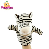 Boneka Tangan Hewan Bulu Panjang Bahan PP Cotton, Sarung Tangan Interaktif Orang Tua-Anak, Boneka Mulut Terbuka untuk Bercerita di TK
