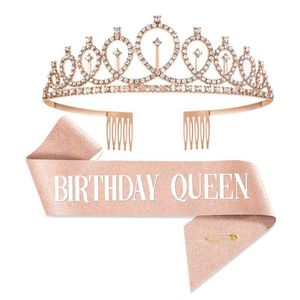 Serre-tête Couronne Lettres Joyeux Anniversaire <span class=keywords><strong>pour</strong></span> Fête d'Anniversaire, Accessoire Cheveux - Product Image 4