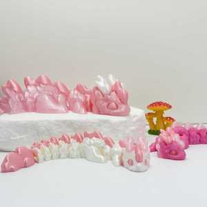 Dragón de Fantasía Impreso en 3D, Adorable Muñeco de Dragón con Cuernos, Juguete Decorativo, Regalo Creativo de Moda, Hecho a Mano en Plástico - Product Image 6