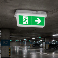 Lumière de signalisation d'urgence LED 2W IP65 étanche rechargeable avec 3 heures d'autonomie pour les couloirs et sous-sols