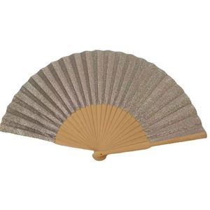 Customized Gold and Silver Color Wooden Hand Fan for Dancing or Party <b>Gift</b> - Product Image 3