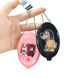 Sac à monnaie en plastique souple en PVC chaud personnalisable ovale Dip porte-monnaie barre de stockage accessoires Type paille en gros PVC sac à main Spot - Product Image 1