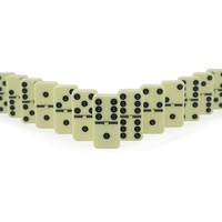Offre Spéciale Imprimé Personnalisé En Bois Domino Double Six Jeu Ensemble Pour La Vente En Gros D'usine