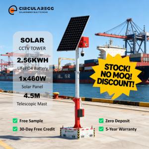 Torre Solar Portátil con Batería y Resistencia al Agua IP65 para Monitoreo Inteligente de Terrenos Agrícolas (Garantía de 5 Años) - Product Image 1