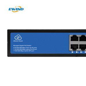 สวิตช์ POE แบบ 8 พอร์ต ความเร็วเต็ม Gigabit ที่จัดการโดย AI Cloud พร้อมพอร์ต Uplink 1 ช่อง 1SFP AI กำลังไฟ 120W รองรับ VLAN ความเร็ว 1000M สำหรับระบบกล้อง IP - Product Image 3