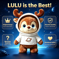 Peluche Renne Intelligent IA pour Tout-Petits – Jouet Interactif Doux en Forme d'Élan – Idéal Cadeau de Noël