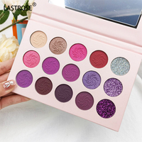 En gros 15 couleurs cosmétique ombre à paupières végétalien paillettes lumineuses professionnel haute pigmentation fard à paupières palette