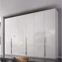 Armoire simple en blanc Balom, idéale pour le rangement dans les petites chambres