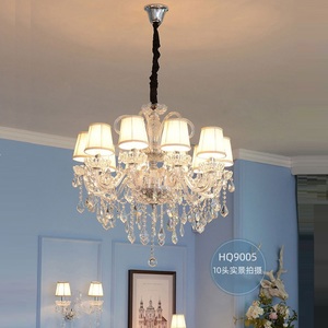 Pha Lê Chandelier Trần Pendant Lights Phù Hợp E14 220V 110V Cho Phòng Khách Pendant Lamp - Product Image 4