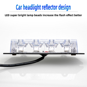 Luz estroboscópica delantera de coche, luz de advertencia de carretera, decoración, super brillante, led rojo, azul, blanco, amarillo, 12V - Product Image 3