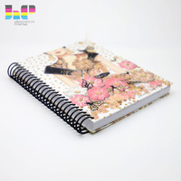 Cahier de notes à spirale A5 à couverture rigide personnalisé de bonne qualité, impression professionnelle