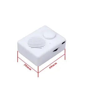 Programable de plástico abs usb pequeño sonido de voz grabación de música chip caja dispositivo módulo para juguetes de peluche