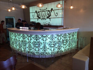 Comptoir de bar LED moderne de qualité supérieure, nouveau design 2026, pour restaurant musical, hôtel, salon, aéroport - Product Image 4