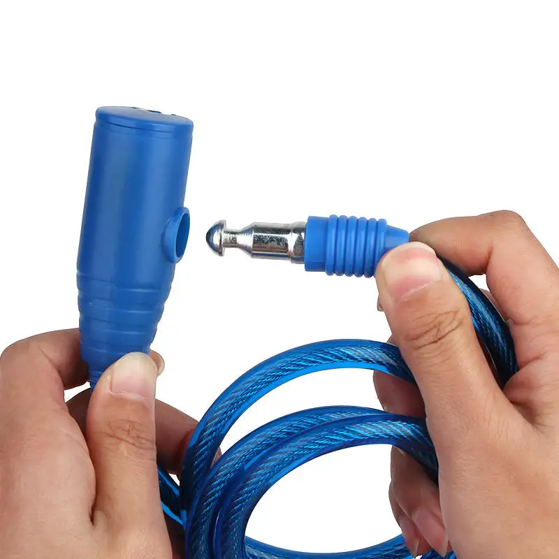 Xunting оптовая продажа 6 мм толщина провода велосипедный кабельный замок безопасности велосипедный замок с ключами