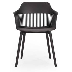 Chaise de salle à manger moderne nordique en plastique PP de haute qualité avec accoudoirs réglables et couleurs OEM pour la salle à manger à domicile - Product Image 3