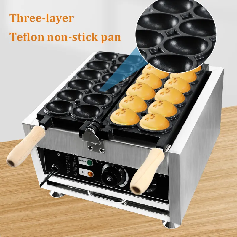 Electric pancake making machine smile face waffle machine custom waffle maker