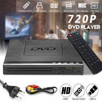 Pemutar CD VCD KCR Berkualitas Tinggi, Murah, untuk Rumah, Remote Control, Layar 3.5 Inci, 1080P HD