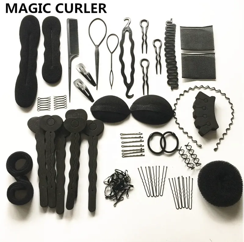 Clip Maker Hairpins Roller Kit Braid Twist Set Sponge Styling Accessories